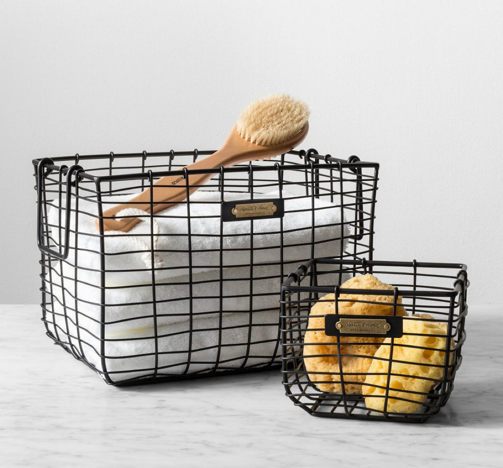 Black Wire Basket Organizers - Little Lady Agency